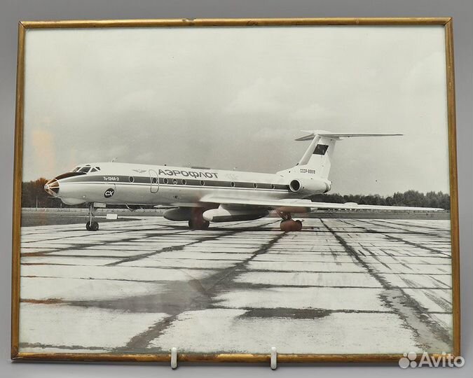 Фотография в рамке «Аэрофлот. Самолет Ту-134А-3»