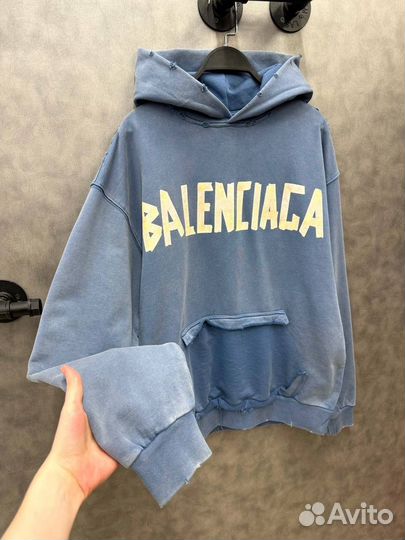 Худи balenciaga скотч оверсайз (коллекция 2024)