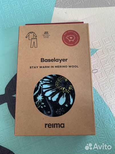 Термобелье детское новое Reima 90+10, 100+10