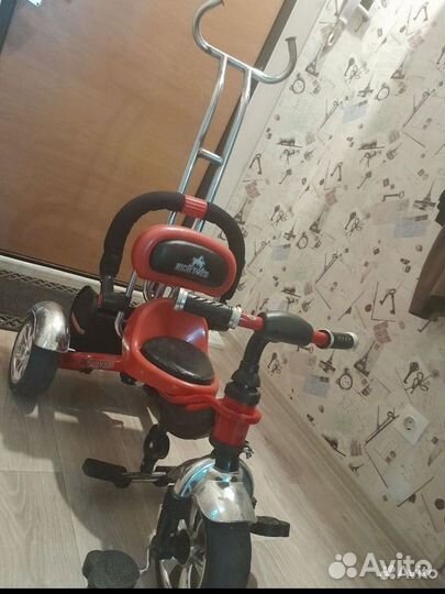 Детский велосипед с ручкой бу