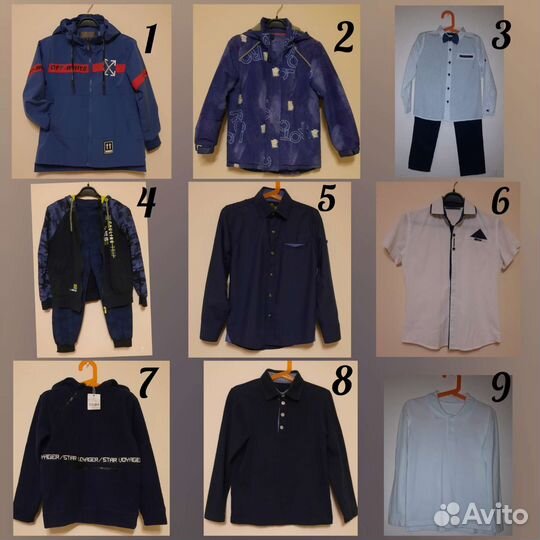 Пакет одежды для мальчика, на рост 122-128 см