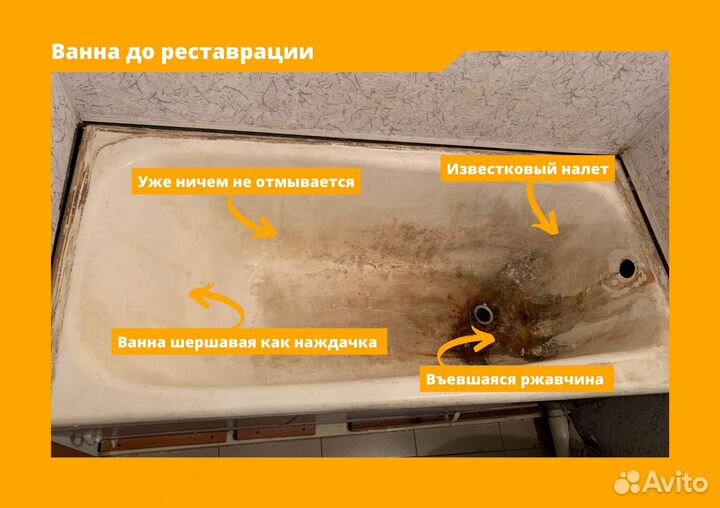 Реставрация ванны жидким акрилом