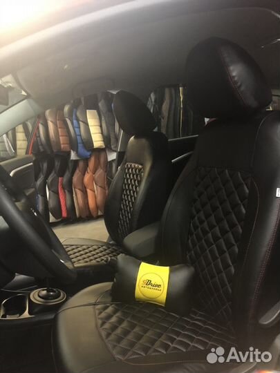 Авточехлы в ромб Лада Веста