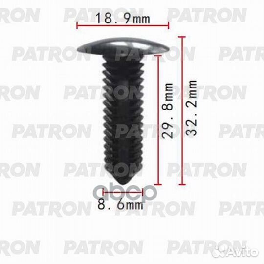 Клипса пластмассовая Chevrolet, GM применяемост