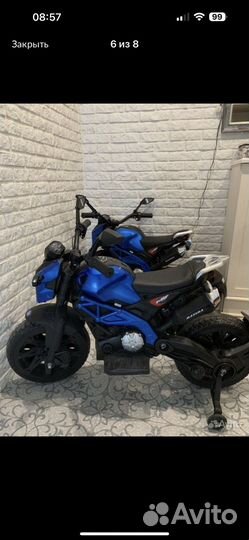 Электромобиль электромотоцикл детский