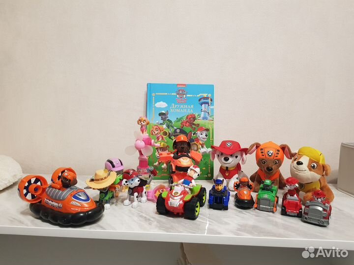 Щенячий патруль игрушки пакетом + книга в подарок