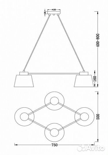 Подвесная люстра Freya Barbara FR5004PL-04CH