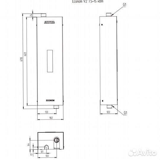 Электрокотел zota Econom V2 (комплект) - 9