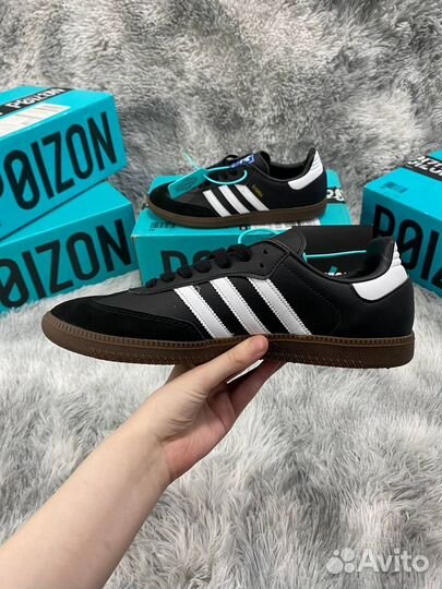 Adidas Samba Черные Оригинал Poizon