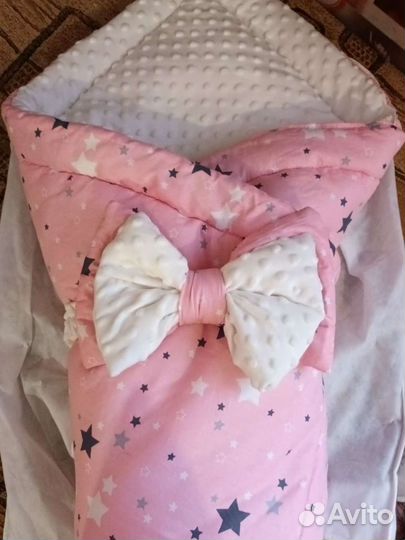 Конверт на выписку для девочки зима