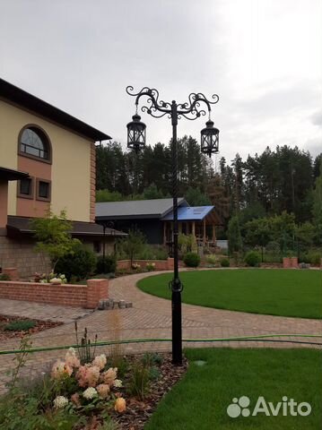 Фонарные столбы светильники уличные арт чб 06