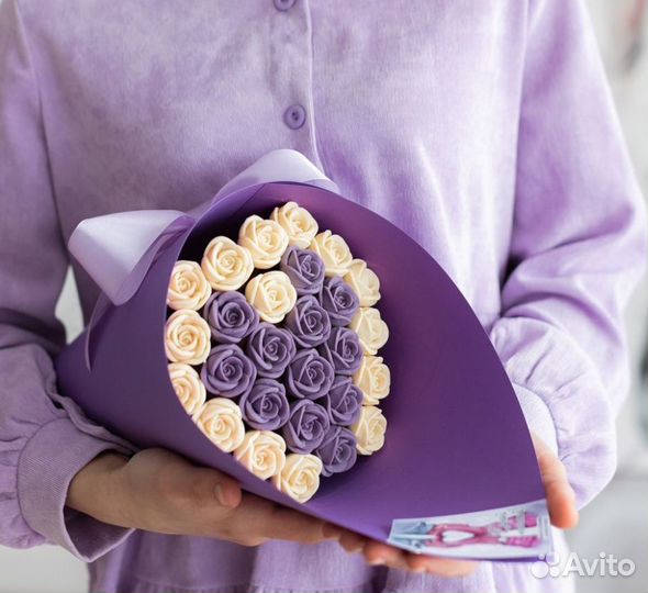 Розы из шоколада, шоколадные розы, подарок маме