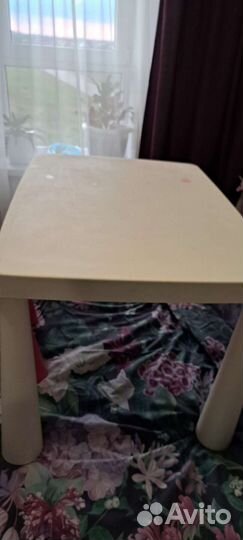 Детский стол и стул IKEA маммут