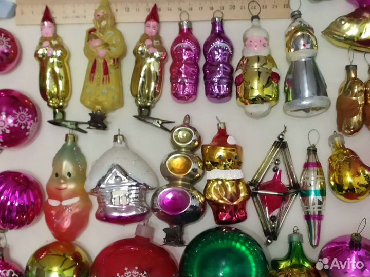 Елочные игрушки ссср. Стекло