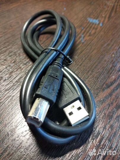 Кабель USB 2.0 type A - USB 2.0 type B 1,2 метра
