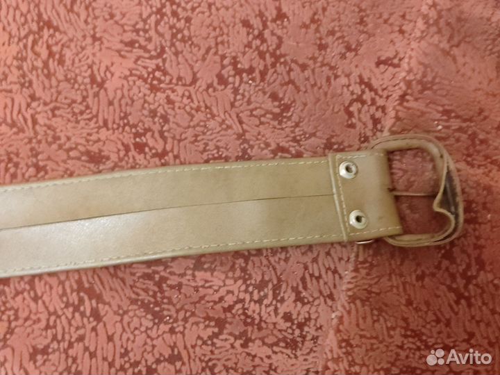 Ремень из натуральной кожи ручной работы