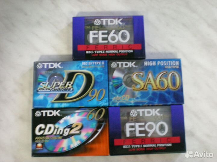 Аудиокассеты новые запечатанные