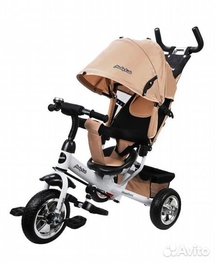 Детский велосипед коляска с ручкой новый