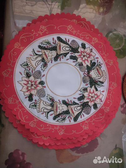 Салфетка новогодняя рождественская