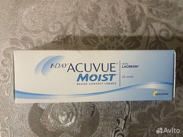 Линзы контактные acuvue moist 1 day