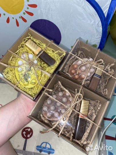 Массажное мыло с люфой маленкое