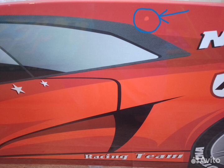 Детская кровать машина с матрасом