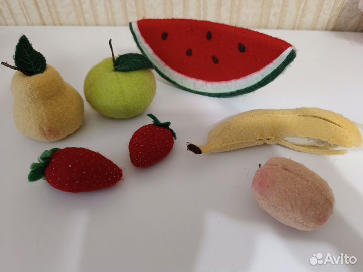 Фрукты из фетра