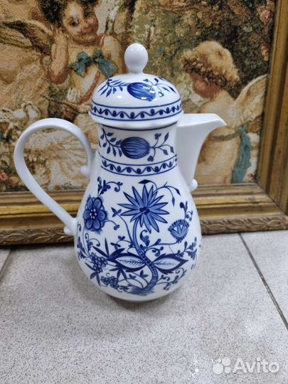 Кувшин Zwiebelmuster Кахла гдр Луковый рисунок, в