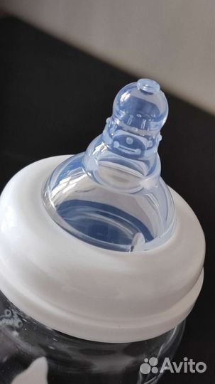 Новая бутылочка для кормления стеклянная Giggles