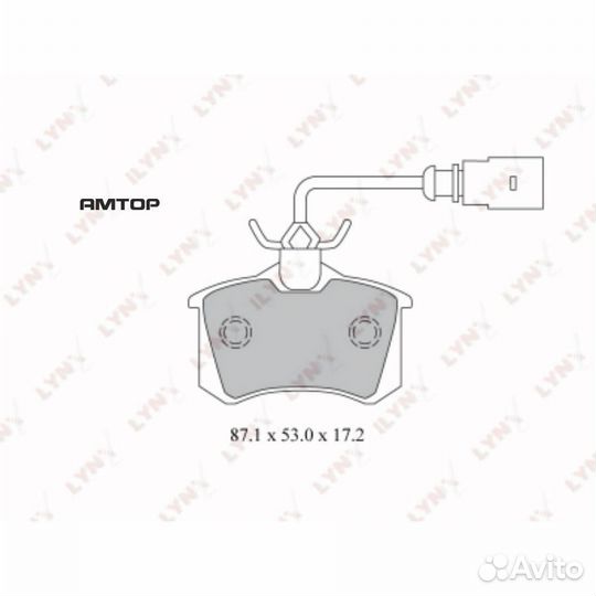 Lynxauto BD3025 Колодки тормозные дисковые зад