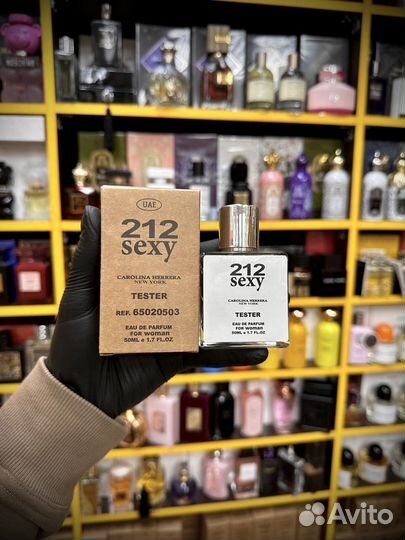 Carolina herrera 212 sexy оригинальный тестер