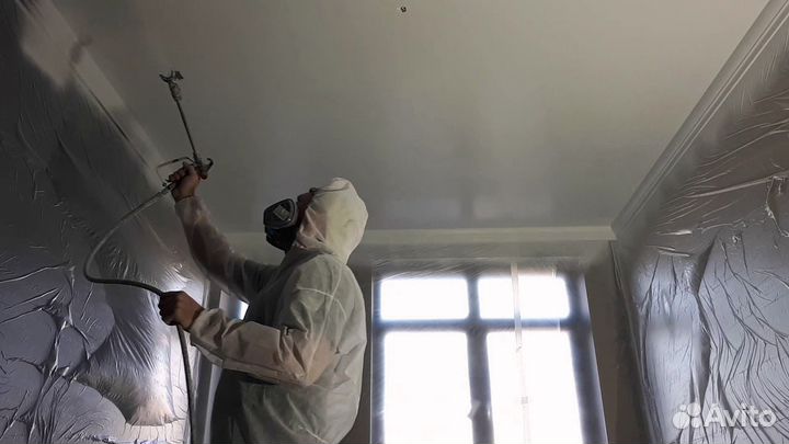 Безвоздушная покраска стен