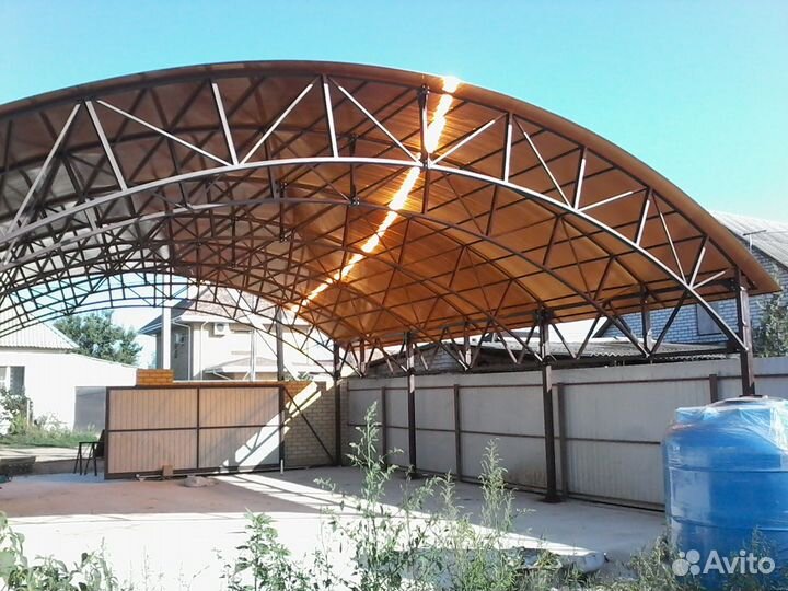 Навес из поликарбоната