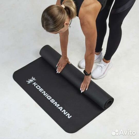 Коврик для фитнеса, йоги, беговой дорожки