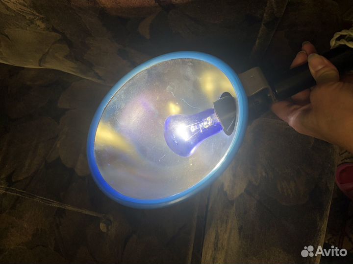 Лампа синяя