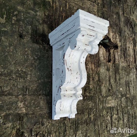 Кронштейн деревянный для кухонной полки Прованс