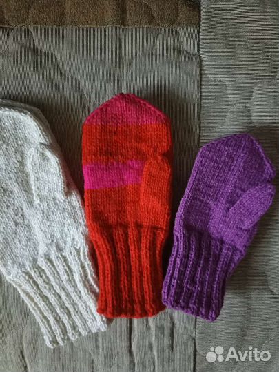Носки, рукавицы вязаные детские