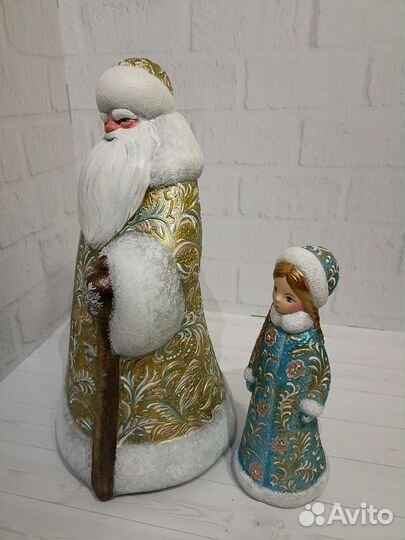 Дед Мороз и Снегурочка СССР. Авторская роспись