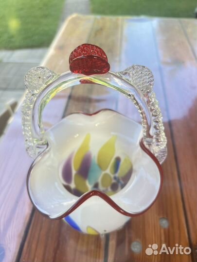 Ваза конфетница стекло