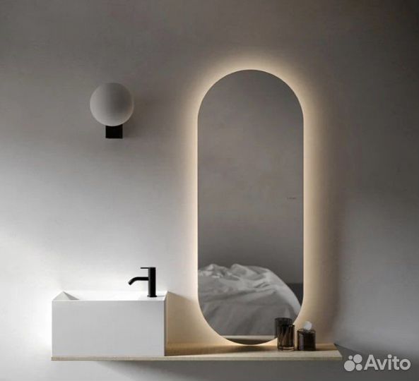 Зеркало овальное с подсветкой