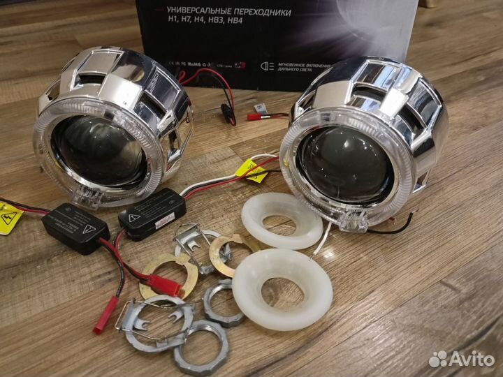 Биксеноновые линзы с ангельскими глазками