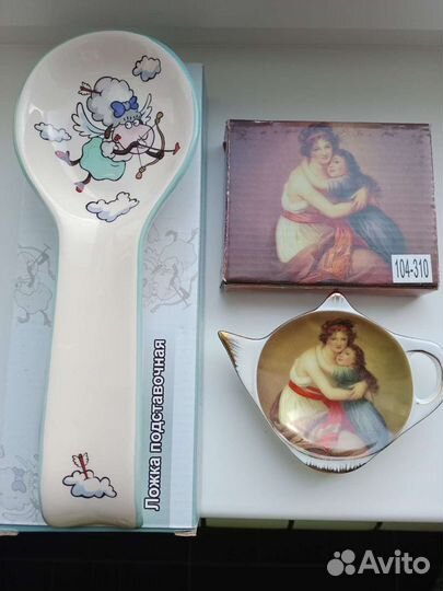 Ложка и подставка для чайных пакетиков