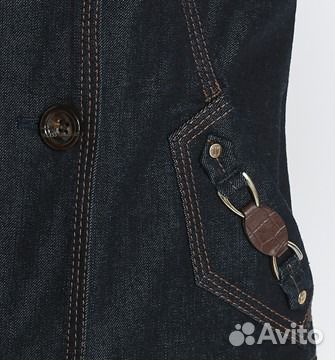 Новая летняя джинсовая куртка Trussardi оригинал