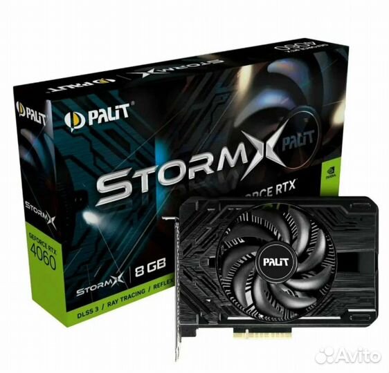 Видеокарта Palit GeForce RTX 4060 Ti StormX OC 8 г