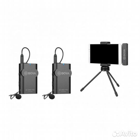 Микрофон Boya BY-WM4 Pro-К4 двухканальный беспрово