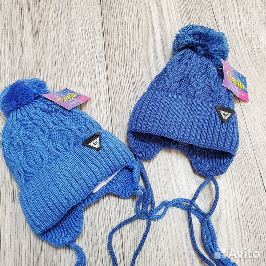 Шапка для новорожденных зимняя
