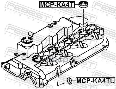 Кольцо уплотнительное форсунки топлива mitsubishi