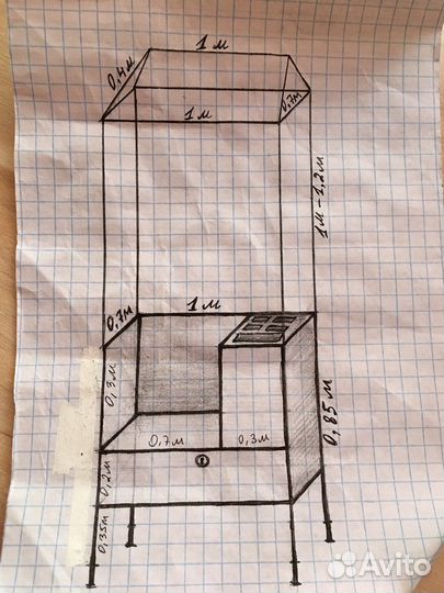 Тележка для аппарата сахарной ваты