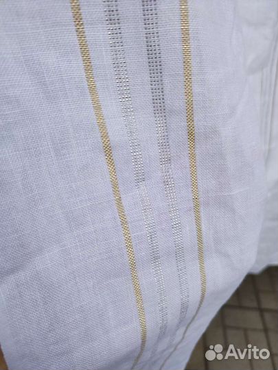 Льняная штора новая 1.5х2.9м