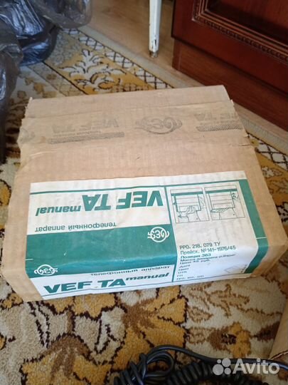 Телефон проводной VEF TA manual